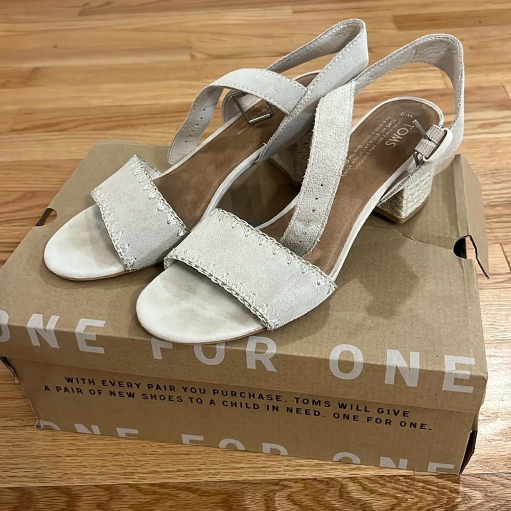 Toms Rosa Birch suede heels